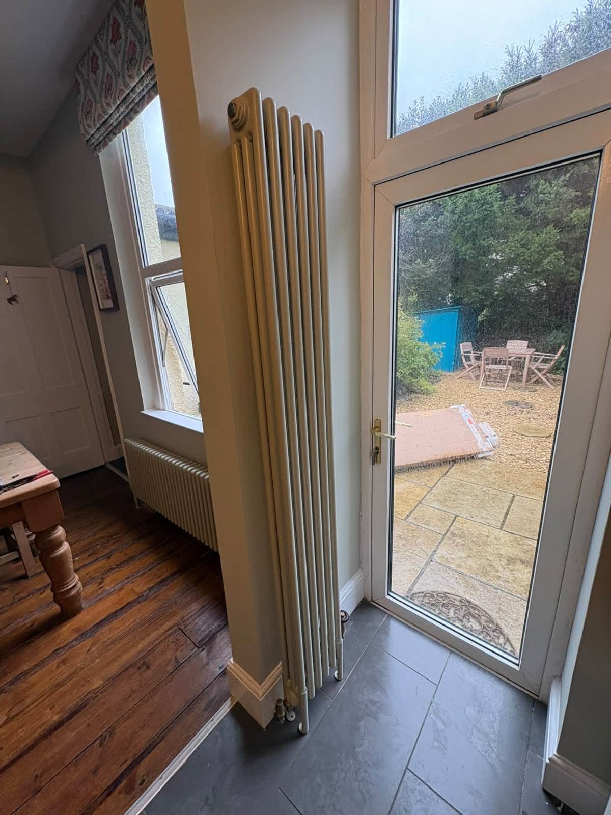 Precision Plumbing radiator installation in a Bristol home
